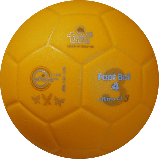 Gelber Fussball, ideal für Hallensport in Grösse 4