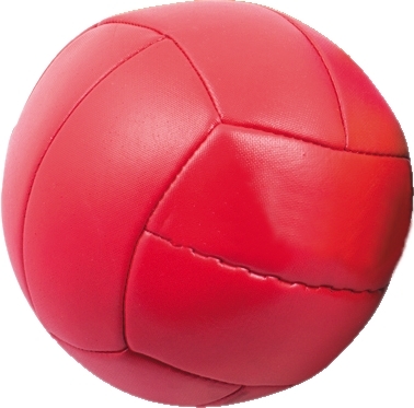 Roter Volleyball aus strapazierfähigem Material für Sportaktivitäten