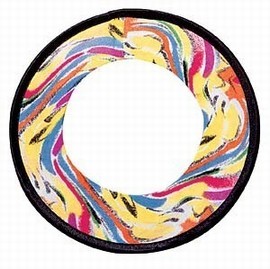 Farbenfroher Ring mit psychedelischem Muster