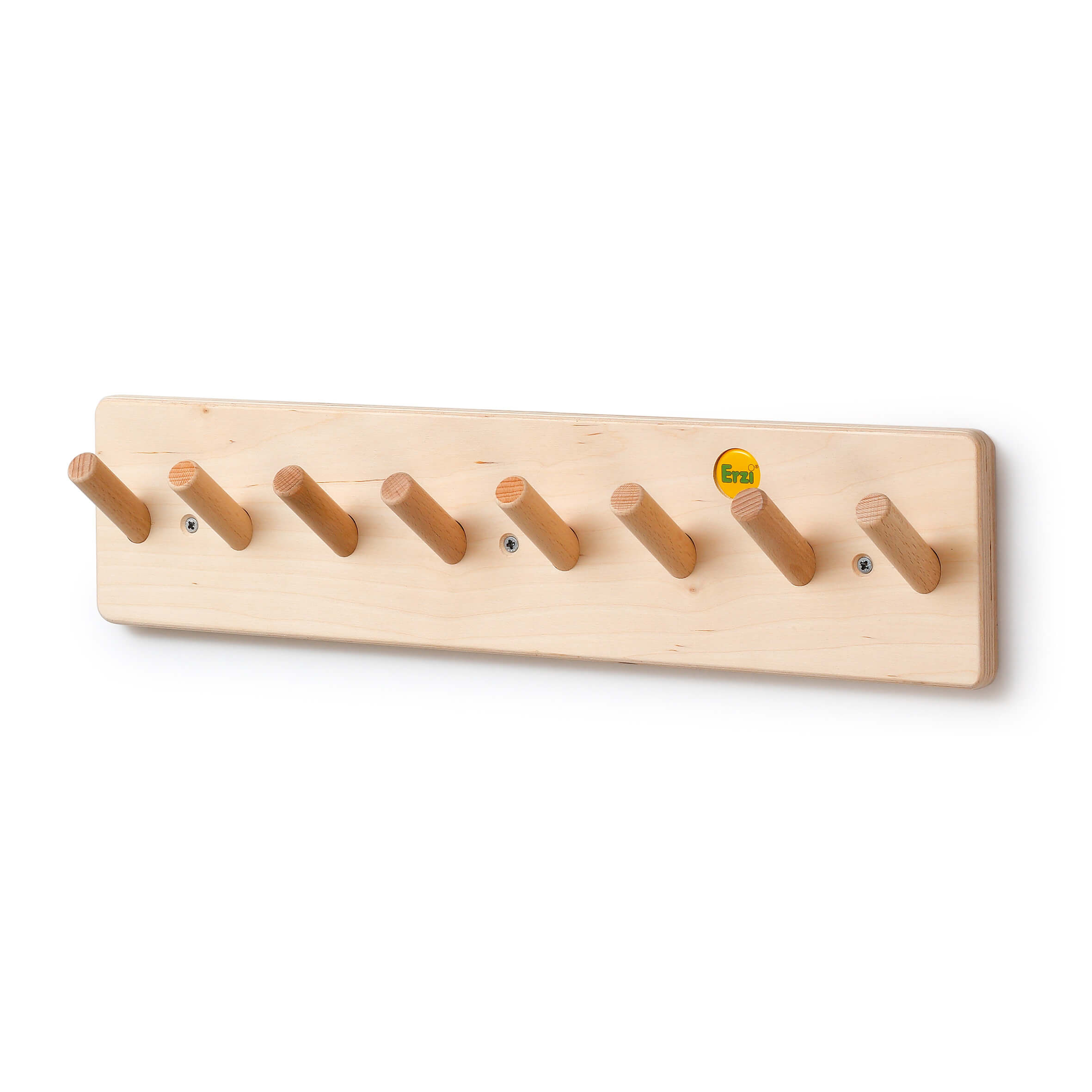 Holzwandgarderobe mit sechs Haken, ideal zum Aufhängen von Kleidung