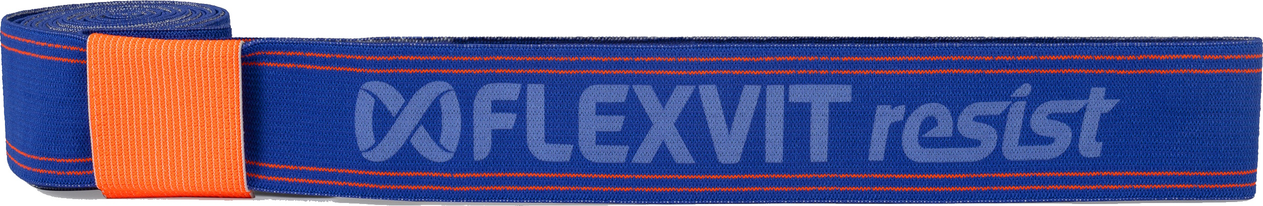 Flexvit resist Bluelastic Fitnessband mit orangem Klettversc