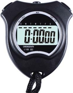 Digitale Stoppuhr mit schnellem Zeitmessungsmodus und klarer LCD-Anzeige für Sport und Training