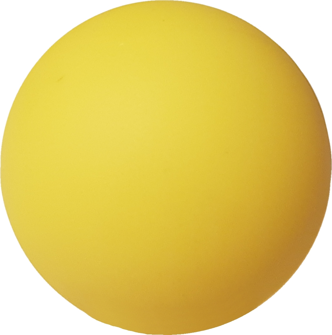 Gelber Gummiball, ideal zum Spielen und für sportliche Aktivitäten