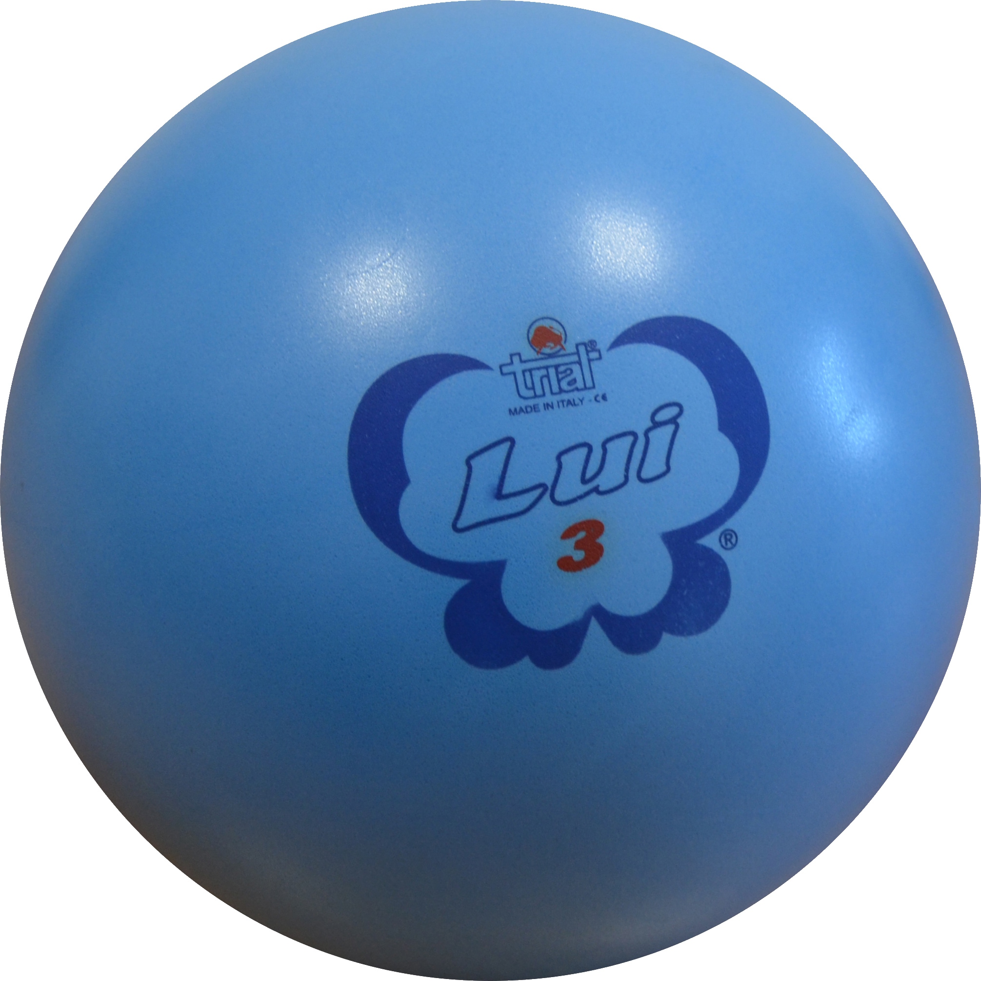 Hellblaue Spielball aus Italien, Marke Lui 3.