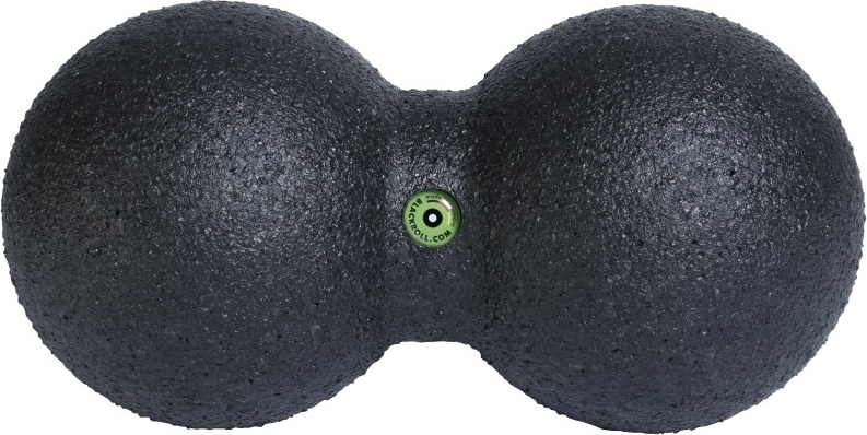 Schwarze Doppel-Massagerolle aus Schaumstoff zur effektiven Muskelentspannung