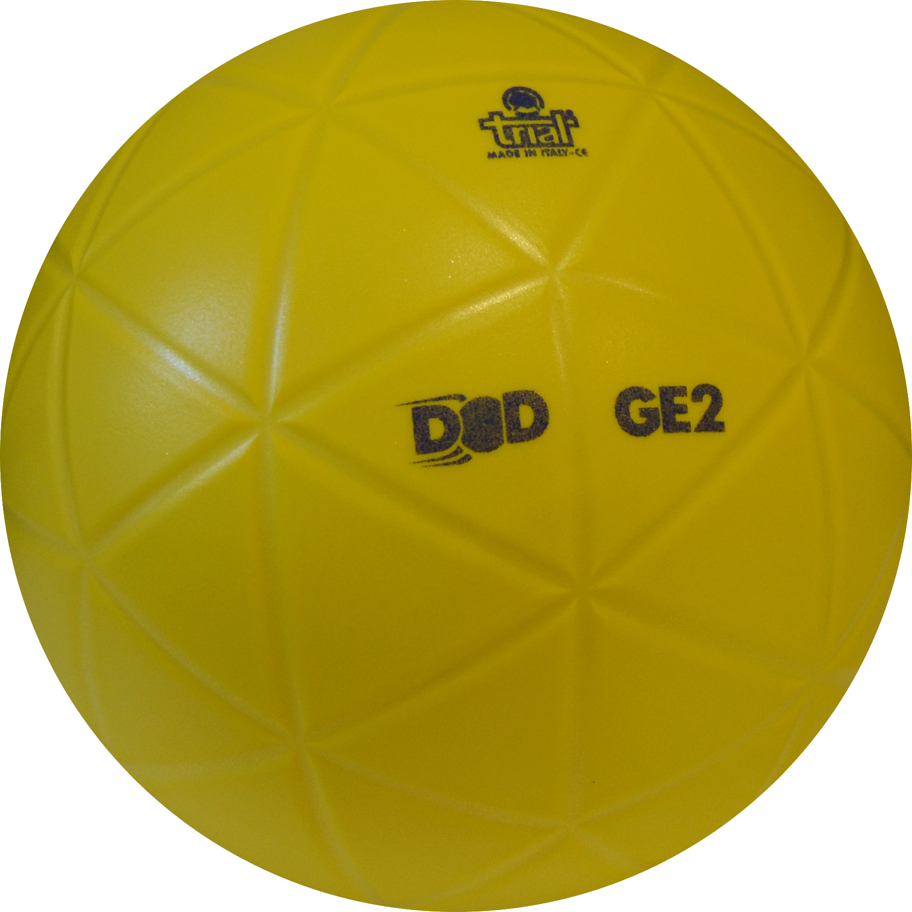 Gelber Sportball mit geometrischem Design
