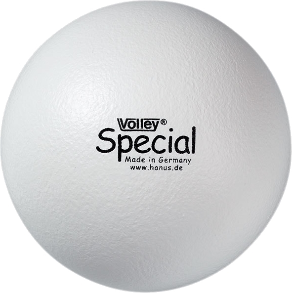 Weißer Volley Special Ball aus Schaumstoff, ideal für Sport und Freizeitaktivitäten.