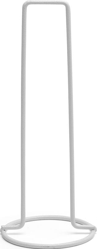 Küchenrollenhalter aus weißem Metall, schlichtes Design, freistehend