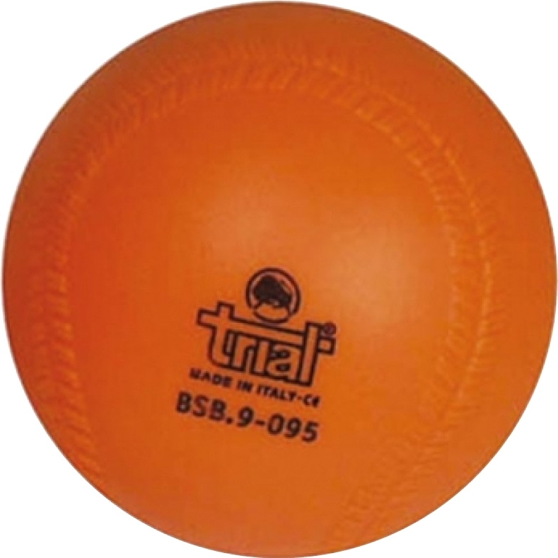 Ein oranger Gewichtball von Trial, Modell BSB.9-095, hergestellt in Italien