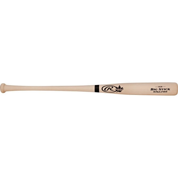 Abgebildet ist ein Baseballschläger aus Holz der Marke Rawlings, Modell Big Stick Elite, ideal für professionelle Spieler.