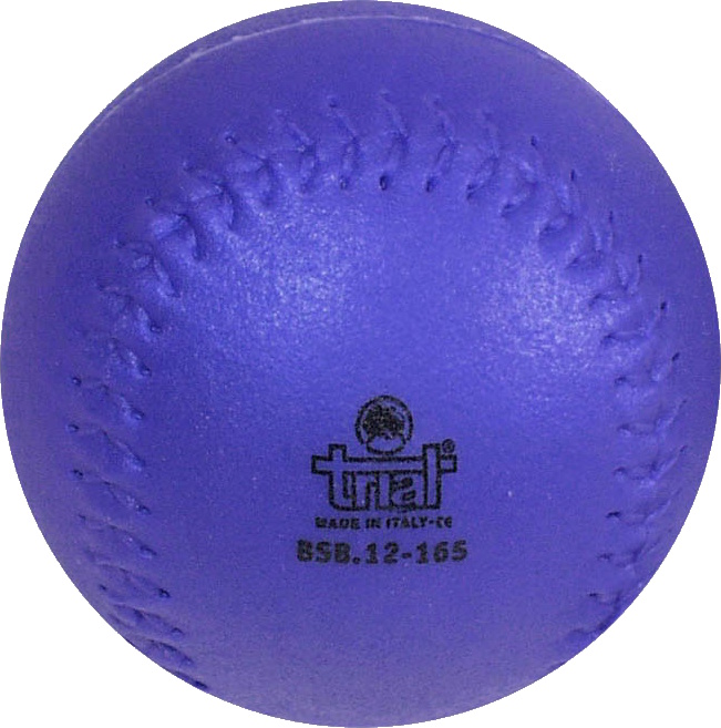 Ein lila Softball aus Leder geeignet für Sportaktivitäten
