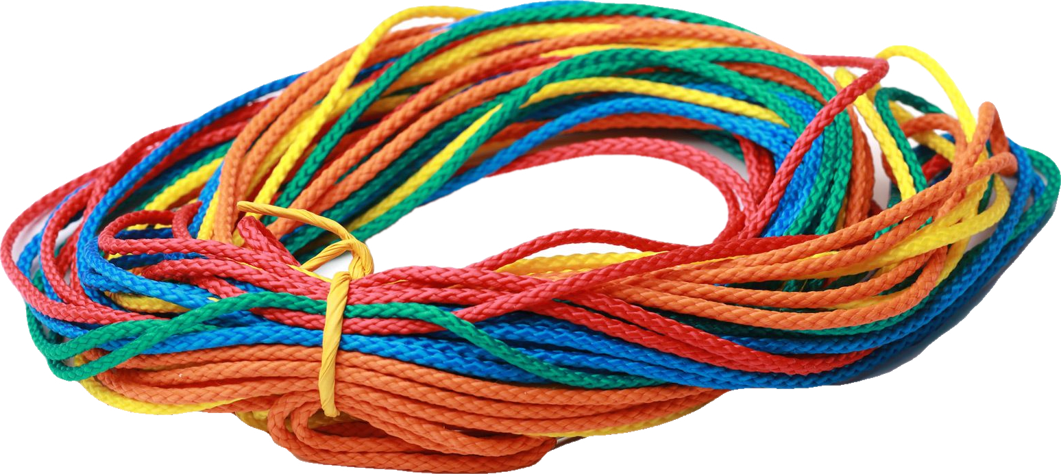Bunte Polypropylen-Seile in verschiedenen Farben, ideal für verschiedene Anwendungen und Handwerksprojekte
