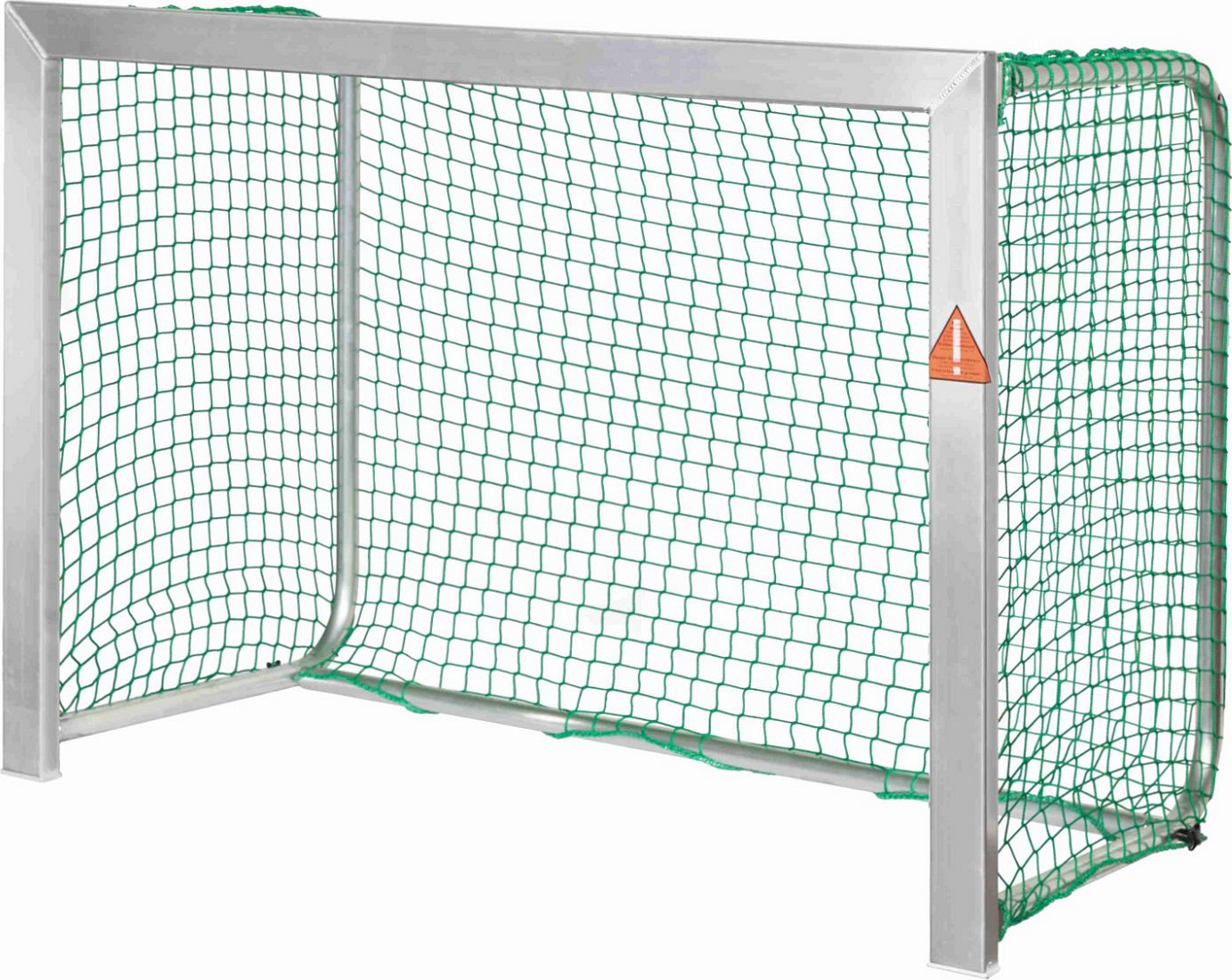 Stabiles Aluminium-Fußballtor mit grünem Netz, geeignet für Schulhof oder Garten
