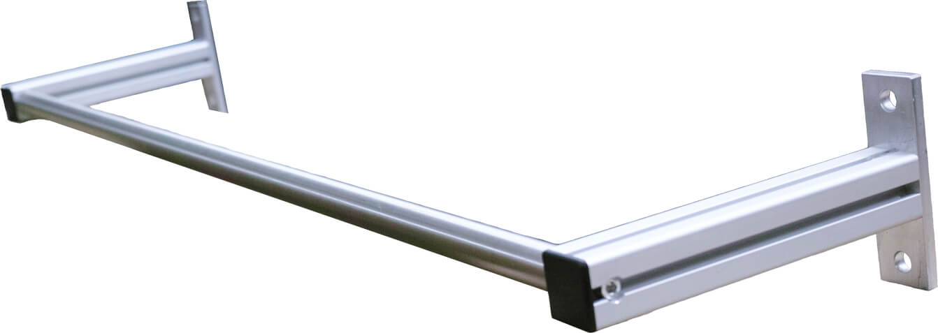 Aluminium-Wandhalter für die sichere Befestigung von Satellitenschüsseln oder Antennen.