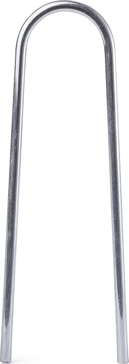 Nahaufnahme einer silberfarbenen Metall-Haarnadel, ideal für DIY-Projekte und Möbelbau